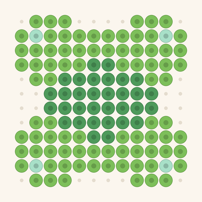 Four-leaf Clover fuse bead pattern preview