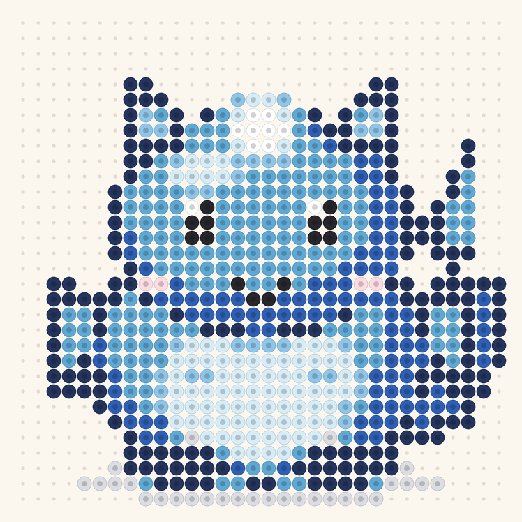 Deep Tide fuse bead pattern preview