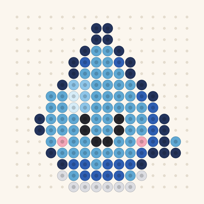 Droplet fuse bead pattern preview