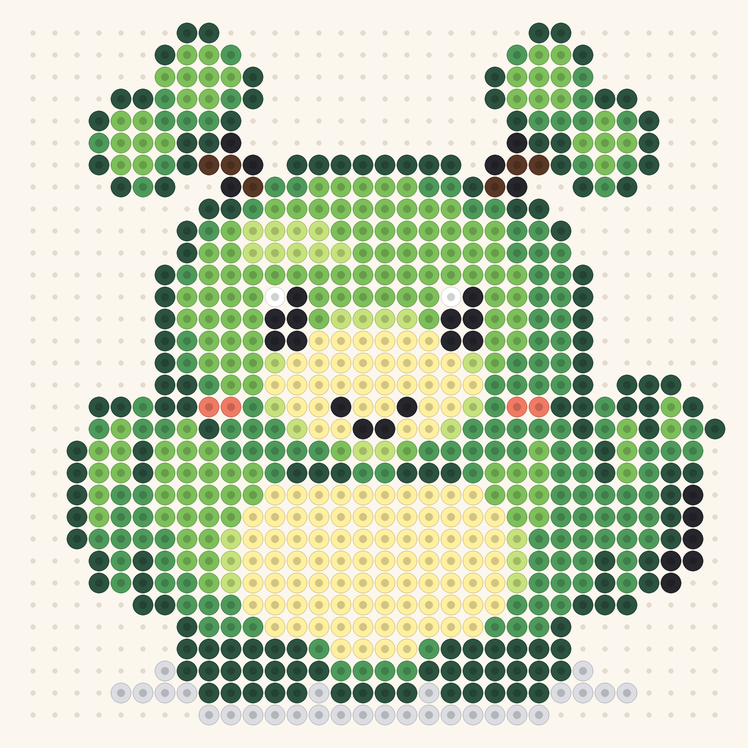 Forest King fuse bead pattern preview