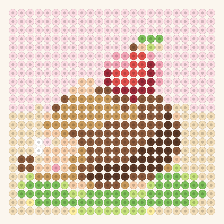 Hedgehog with an Apple fuse bead pattern preview