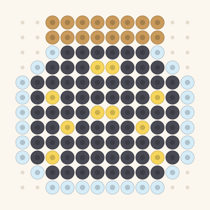Firefly Jar fuse bead pattern preview