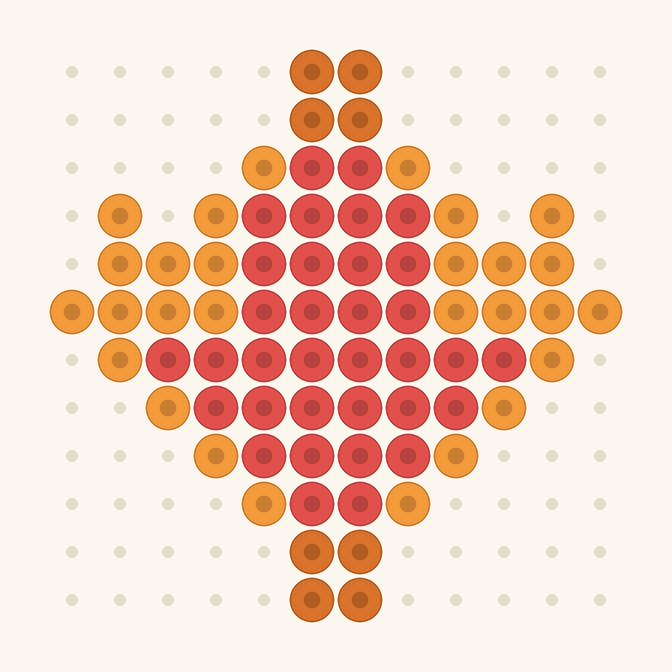 Maple Leaf fuse bead pattern preview