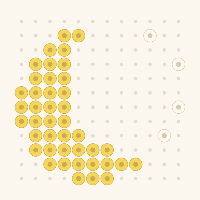 Crescent Moon fuse bead pattern preview