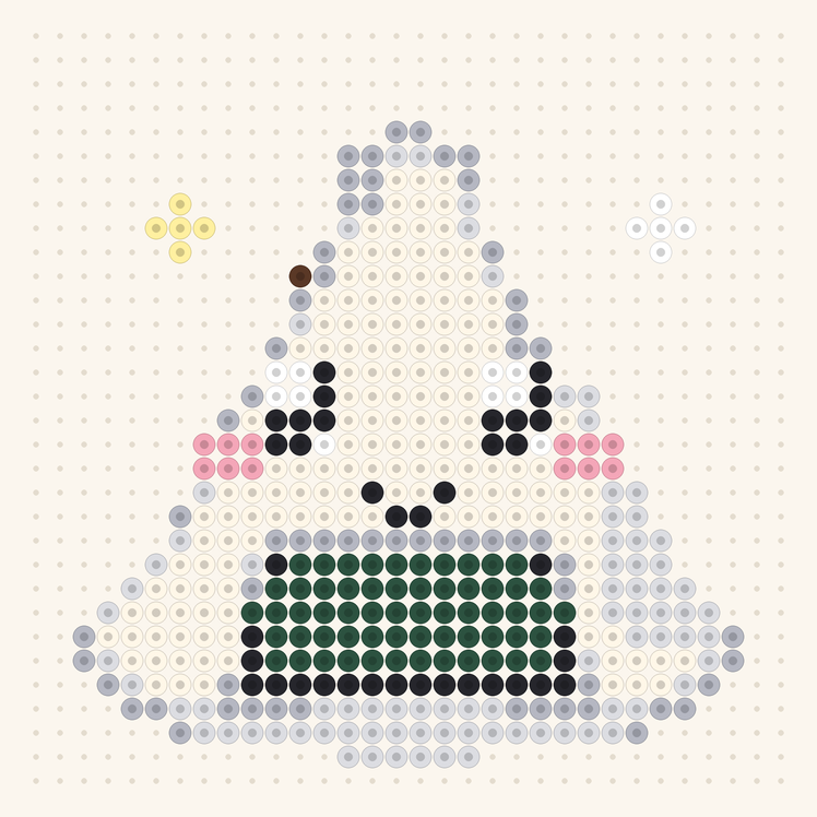 Rice Ball Buddy fuse bead pattern preview