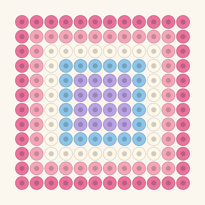 Round Rug fuse bead pattern preview